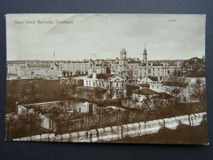 Devon Devonport ROYAL NAVAL BARRACKS c1917 Old RP Postcard by Valentine