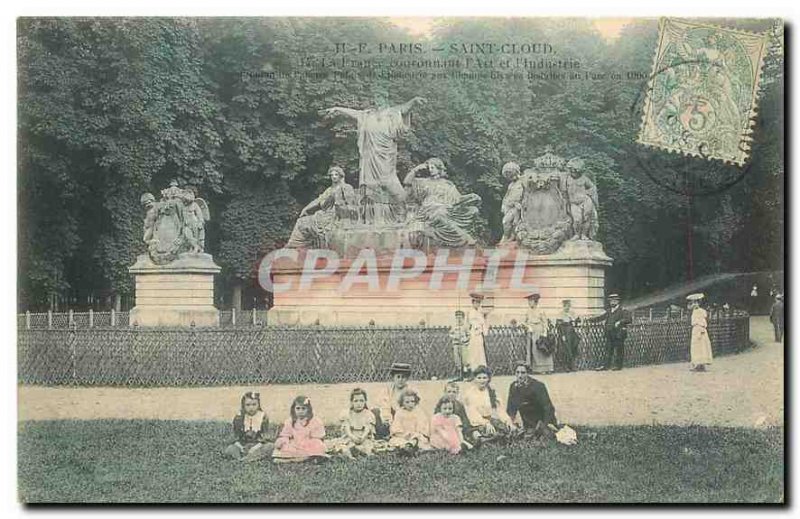 Old Postcard Paris Saint Cloud Children