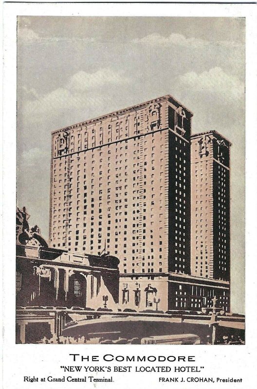 Postcard, The Commodore Hotel, New York city, New York