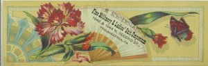 H. Schoenstadt Philadelphia Street Guide Bookmark Victorian Trade Card P114
