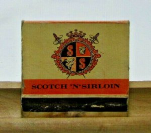 Scotch 'N' Sirloin Gothham Hotel 12th & Grant St Denver Vintage Matchbook Cover