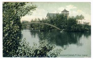 Fisher Island to Whitesboro, New York 1911 used PC, Rose & Thousand Islands