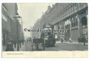 aj0452 - Lancs - Tram at Deansgate, in Manchester - Postcard