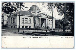 1906 Exterior View Carnegie Library Building Kokomo Indiana IN Vintage Postcard