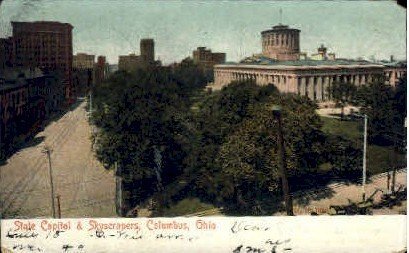 State Capitol and Skyscrapers - Columbus, Ohio