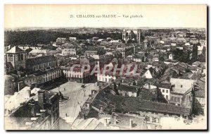 Old Postcard Chalons Sur Marne Vue Generale