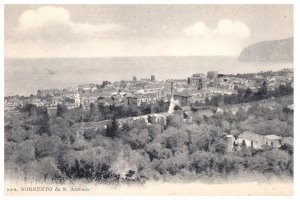 Sorrento Italy Black And White Postcard