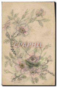 Old Postcard Fancy (drawing hand) Flowers