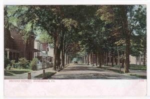 Second Street Honesdale Pennsylvania 1905c postcard
