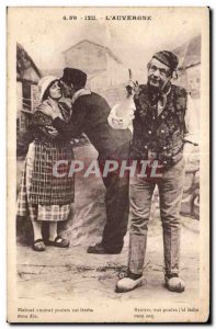 Old Postcard The Auvergne Maissal voutral poulais yai letecha my djo Folklore...