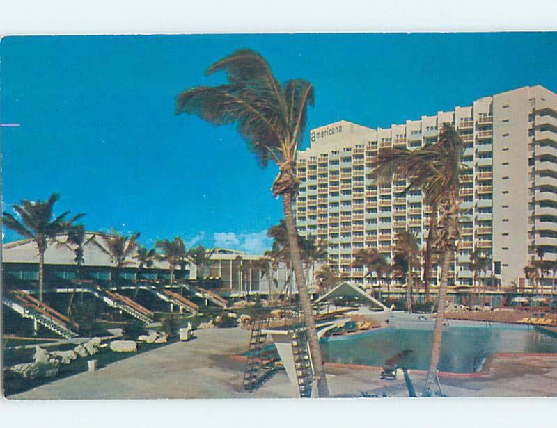 Unused Pre-1980 AMERICANA MOTEL Bal Harbour - Near Miami Beach Florida FL c2152