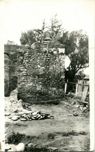 Vtg Carte Postale Cppr 1904-20 Cyko - Inconnu Cloche Tour & Cloche En Ruines Unp