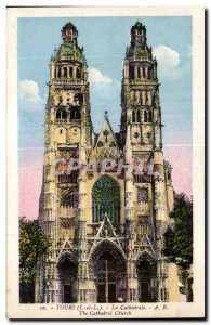 Old Postcard The Cathedral Tower