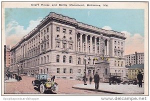 Maryland Baltimore Court House And Battle Monument