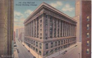 Illinois Chicago City Hall and County Building Curteich