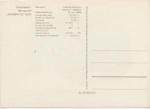 Eisenbahnfahrschiff SASSNITZ, unused Postcard