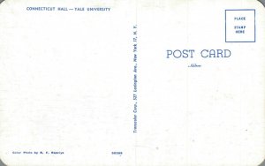 USA Connecticut Hall Yale University New Haven Connecticut Postcard 07.90