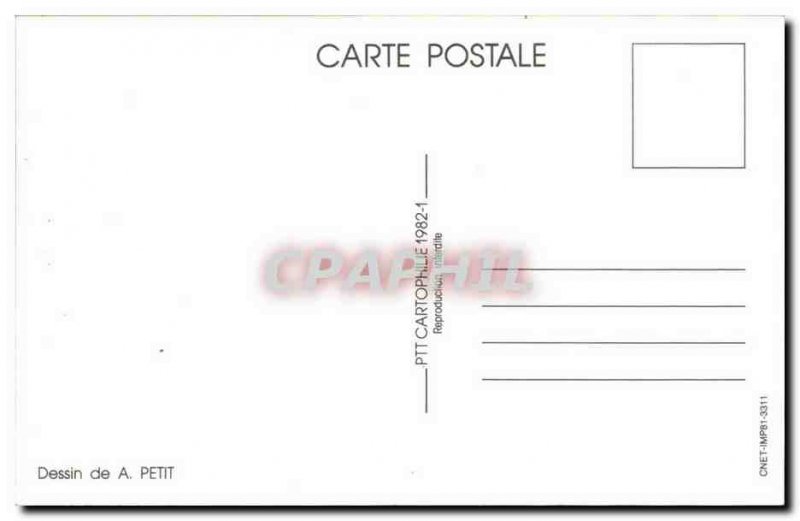 Postcard Modern PTT Cartophilie