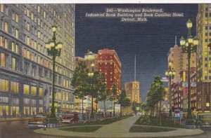 Michigan Detroit Washington Boulevard Industrial Bank Building & Book Cadilla...