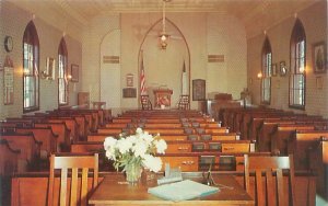 Nashua Iowa Little Brown Church in the Vale Interior View Chrome  Unused