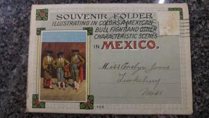 Mexico Bullfighting and Scenic Views Novelty Postcard Folder J44573