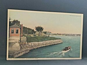 Postcard  Hand Tinted View of Annisquam Canal in Gloucester, MA..    U6