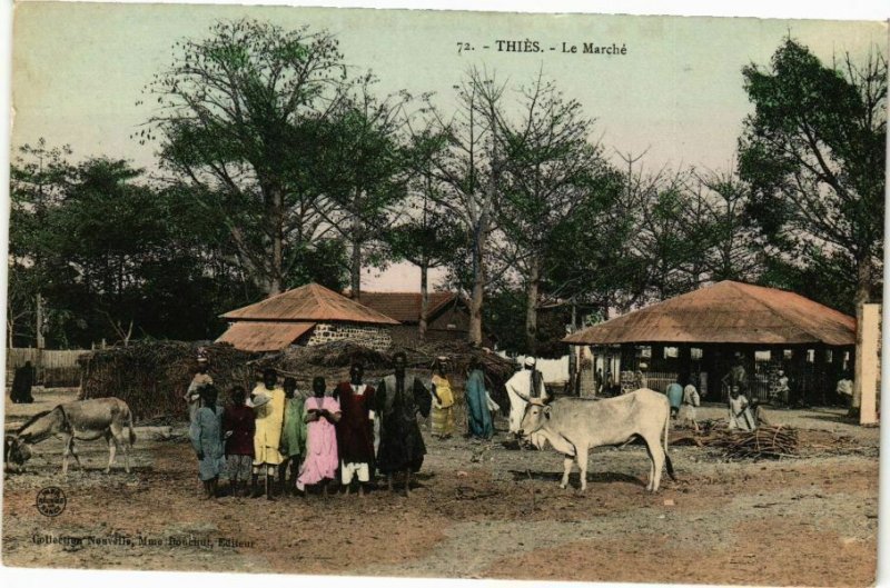 CPA AK Senegal-Thiés-Le Marché (235369)