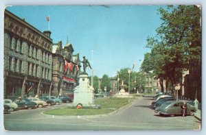 Brockville Ontario Canada Postcard War Memorial c1950's Unposted Vintage