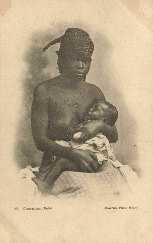 CPA AK Sénégal Afrique Ethnic Nude Fortier 45. Charmant Bébé (68453)