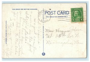 1938 Rapid And Dams Island Park Devils Lake Fargo North Dakota ND Postcard