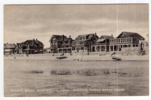 Middle Beach, Westbrook, Conn, Showing Middle Beach House