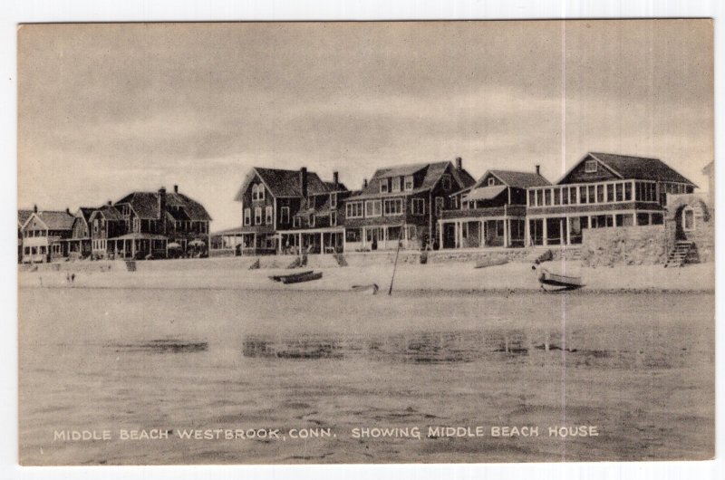 Middle Beach, Westbrook, Conn, Showing Middle Beach House