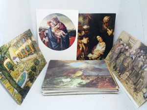 Job Lot Bulk Buy 50 Beautiful Art Painting Postcards People Places Religious etc 