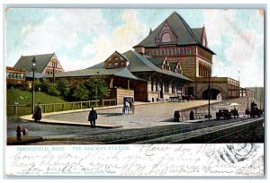 1906 View Of The Railway Station Springfield Massachusetts MA Antique Postcard