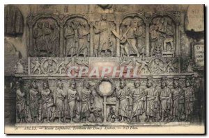 Postcard Ancient Arles Museum Lapidary Tomb of the Twelve Apostles