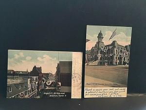 Postcard Lot of 2 1906  View of Old Home Week  in  Newport, RI  T3