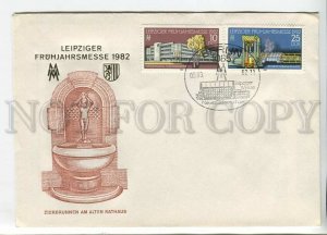 445703 EAST GERMANY GDR 1982 year FDC Fair in Leipzig