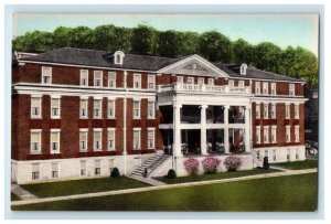 c1910 Women's Dormitory Glenville State College WV Hand Colored Postcard 
