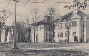 COLUMBUS, Wisconsin, PU-1908; Public School