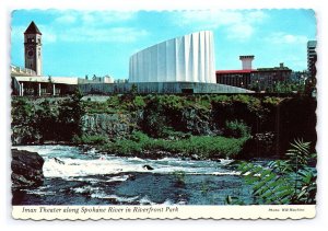 Imax Theater Along Spokane River Riverfront Park WA Continental View Postcard