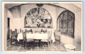 Dining Room Hotel Fundicion restaurant interior Laredo MEXICO Postcard