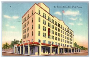 Key West Florida FL Postcard La Concha Hotel Exterior View c1951 Vintage Antique