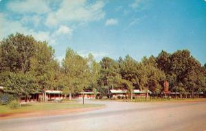 Lufkin Texas birds eye view outside Milton Motel vintage pc Z16249