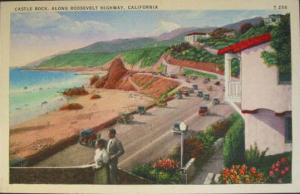 Roosevelt Highway CA Postcard