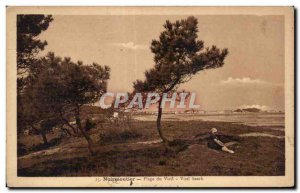 Old Postcard The Ile De Noirmoutier Beach Old Beach