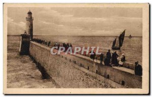 Treport - La Jetee - The Lighthouse - lighthouse - Old Postcard