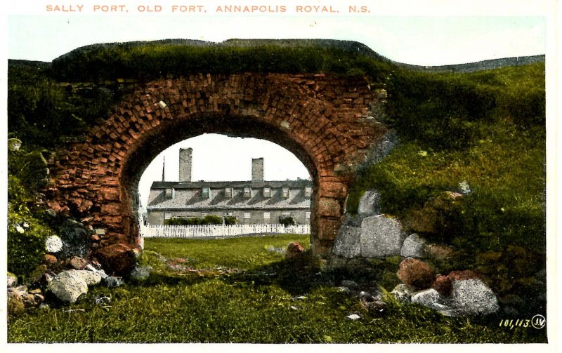 Canada - Nova Scotia, Annapolis Royal. Old Fort, Sally Port