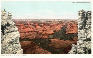 Vintage Postcard 1920's Grand Canyon of Arizona Sublimest of Gorges from Rim AZ