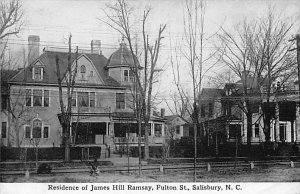 Residence of James Hill Ramsay Salisbury, North Carolina NC