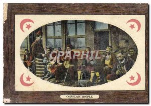 Postcard Old Men Constantinople Folklore